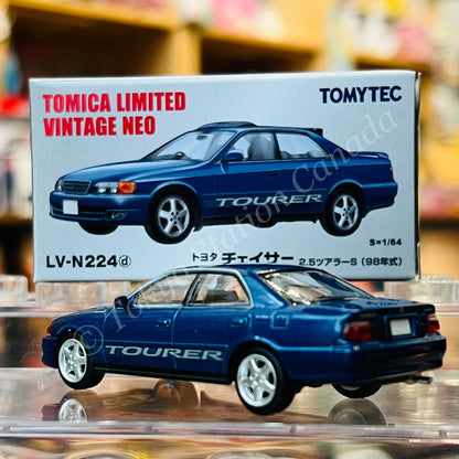 TOMYTEC Tomica Limited Vintage Neo 1/64 Toyota Chaser 2.5 Tourer S (dark blue) 98 year model LV-N224d