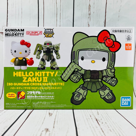 HELLO KITTY / ZAKU II (SD GUNDAM CROSS SILHOUETTE) Plastic Model Kit Made in Japan 4573102610300