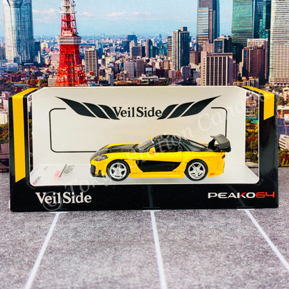 PEAKO64 1/64 VeilSide Fortune 7 (Yellow with Black Strap) 62501