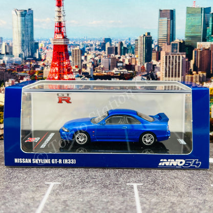 INNO64 1/64 NISSAN SKYLINE GT-R (R33) Championship Blue IN64-R33-CBL