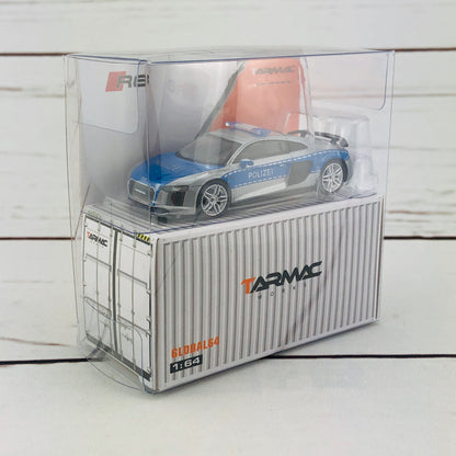 Tarmac Works GLOBAL64 1/64 Audi R8 V10 Plus - German Polizei