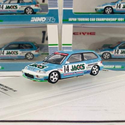 INNO64 HONDA CIVIC EF9 GR.A #14 "JACCS" JTC 1991 IN64-EF9-JAC91