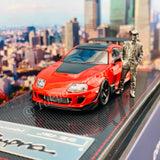 Ignition Model 1/64 Toyota Supra (JZA80) RZ Orido-Street Version RED with Mr. Orido IG2240