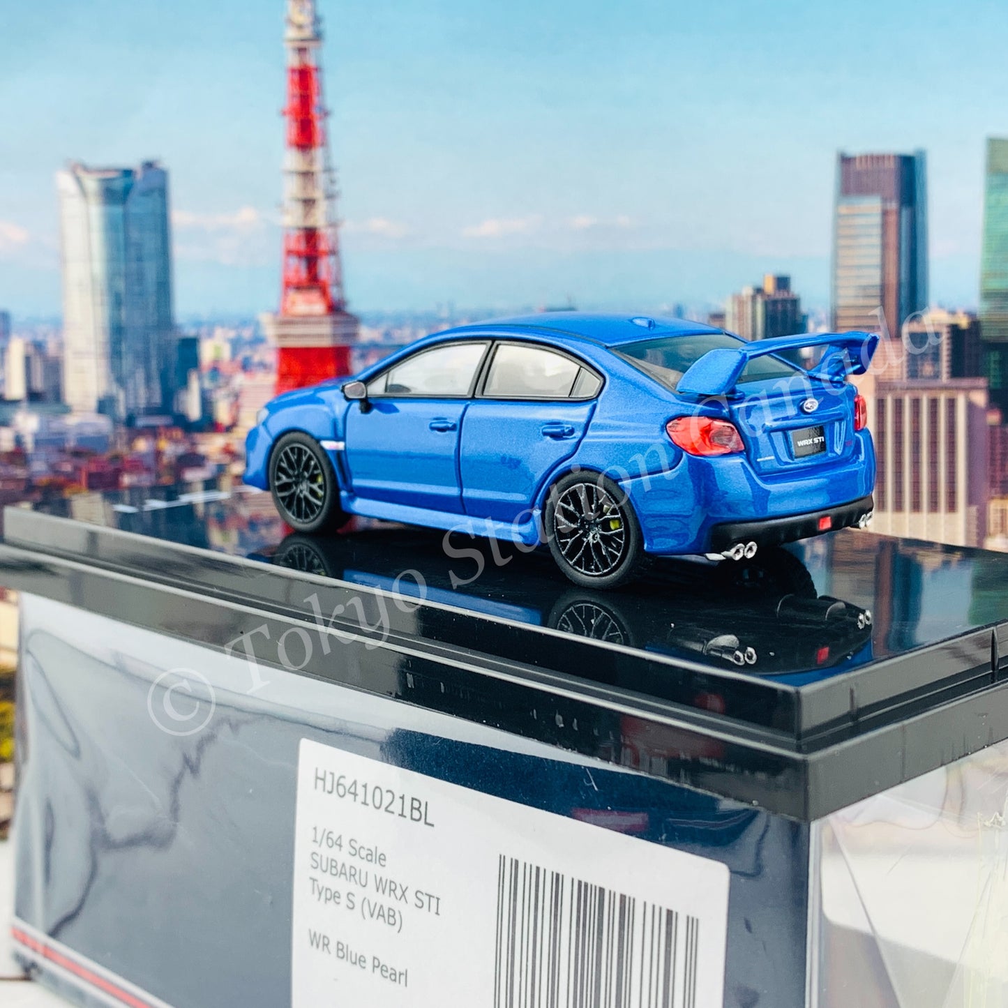 HOBBY JAPAN 1/64 SUBARU WRX STI Type S (VAB) Blue HJ641021BL