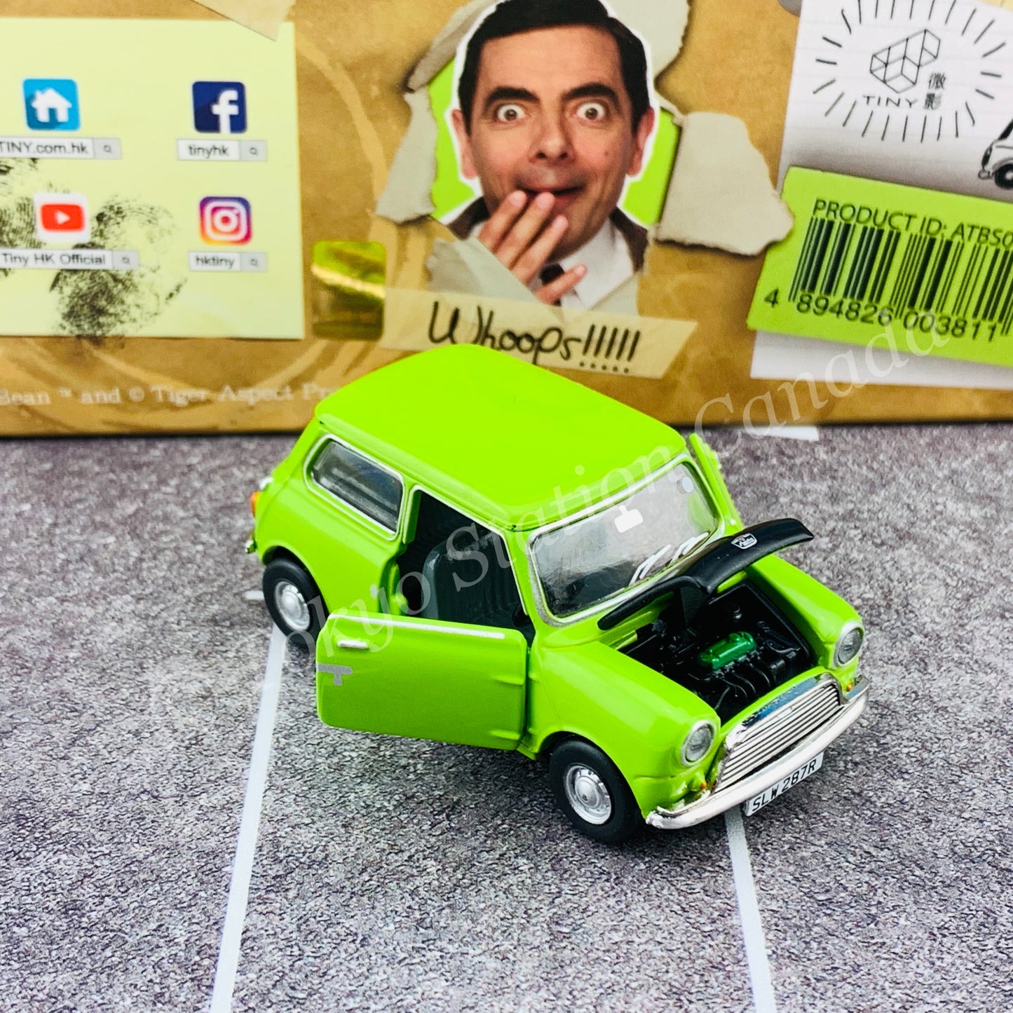 TINY 微影 Mr Bean's MINI Set with Sofa (Mr Bean's Mini cooper + Mr Bean's drive Figure) RHD ATBS017