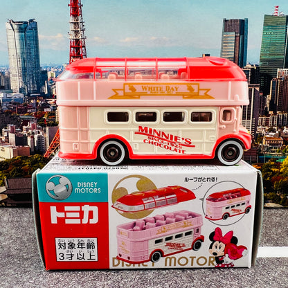TOMICA DISNEY MOTORS Sunny Decker Minnie Mouse Whiteday Edition 2022 (4904810188230)