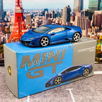 MINI GT 1/64 Lamborghini Huracán EVO  Blu Eleos LHD MGT00229-L