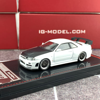 Ignition Model 1/64 Nismo R34 GTR Z-tune White IG1868
