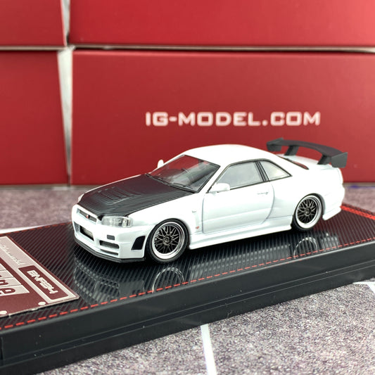 Ignition Model 1/64 Nismo R34 GTR Z-tune White IG1868