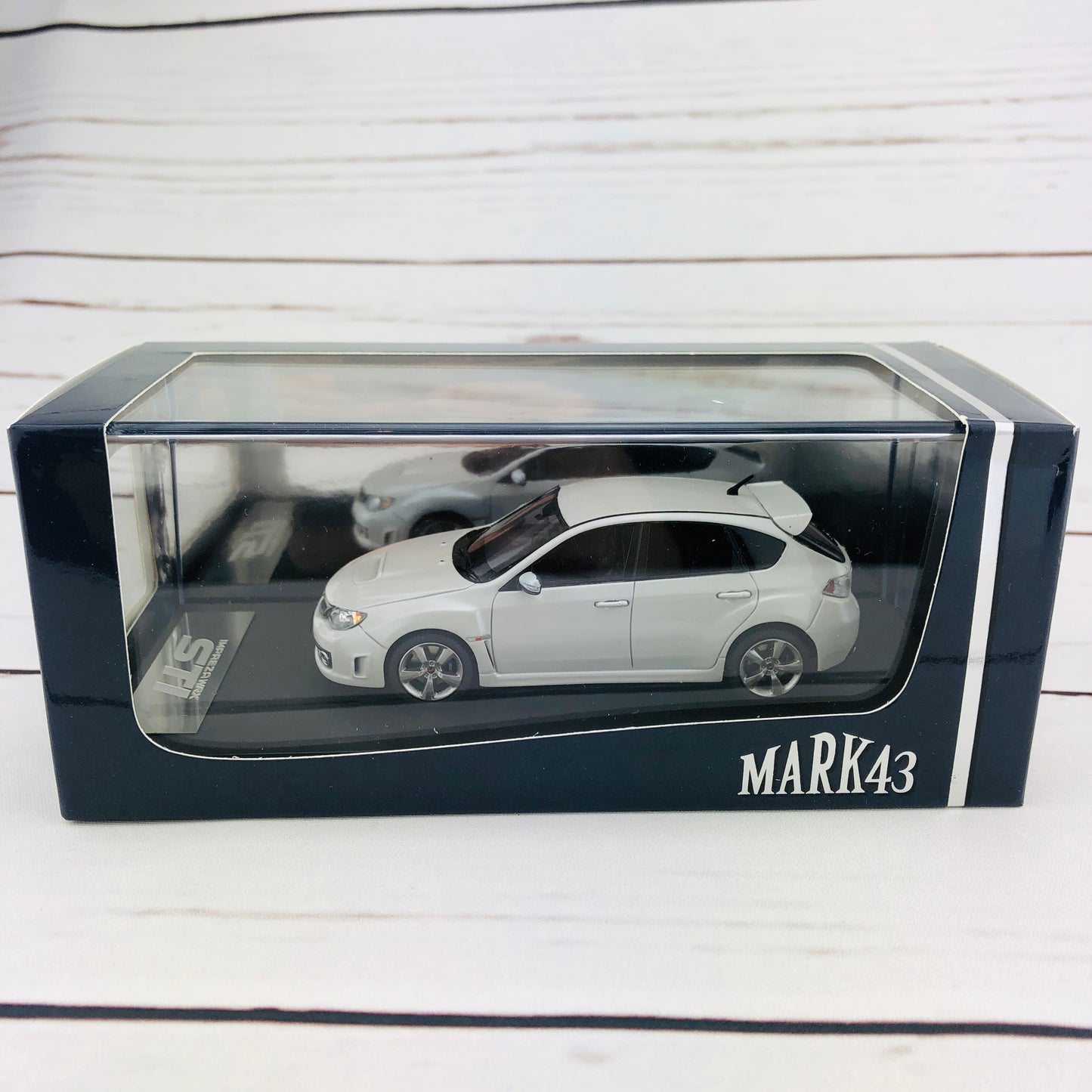 Mark43 1/43 SUBARU Impreza WRX STI (GRB) Satin White Pearl PM4370W