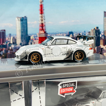 TARMAC WORKS HOBBY64 1/64 RWB 993 Silver Phantom Special Edition T64-017-JC