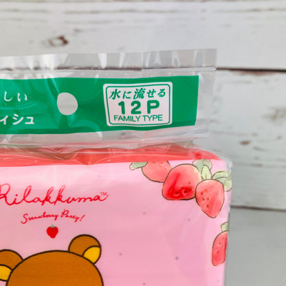 Hayashi Rilakkurma Pocket Size Tissue x 12 Packs