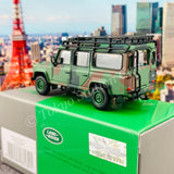 MINI GT 1/64 Land Rover Defender 110 Military Camouflage ToyEast Exclusive RHD MGT00237-R