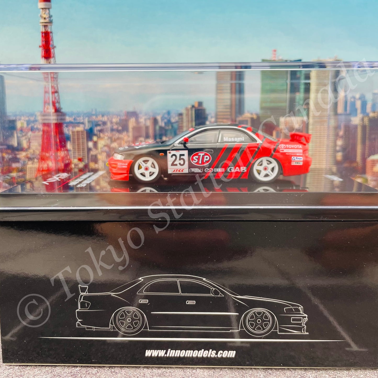INNO64 1/64 TOYOTA CORONA EXIV #25 "STP ADVAN" JTCC 1995 IN64-EXIV-AD