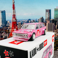 MINI GT x Kaido House 1/64 Datsun KAIDO 510 Wagon Hanami V1 LHD KHMG012