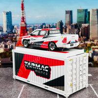 TARMAC WORKS 1/64 HOBBY64 Toyota Hilux Revo One Make Race with Container T64-041-GR
