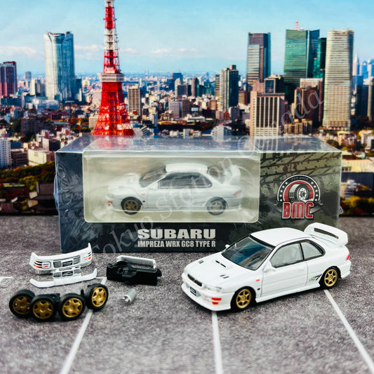 BM Creations 1/64 Subaru Impreza WRX GC8 TYPE-R WHITE LHD 64B0232