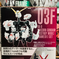 GFRAME Mobile Suit Gundam 03A and 03F RX-0 UNICORN GUNDAM (Destroy Mode) Armor and Frame Set