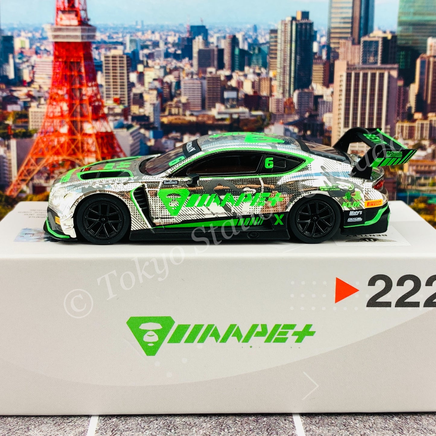 MINI GT x Pop Race 1/64 Bentley Continental GT3 #6 Phoenix Racing Asia 2018 Blancpain GT Series Asia MGT00222