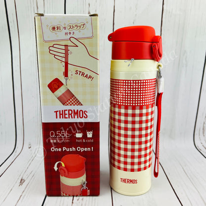 THERMOS bottle vacuum insulated 0.55L JNT-550 R-OR (4562344353533)