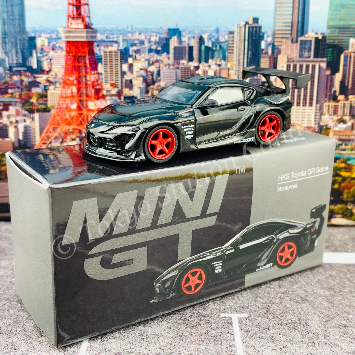 MINI GT 1/64 HKS Toyota GR Supra Nocturnal RHD MGT00226-R
