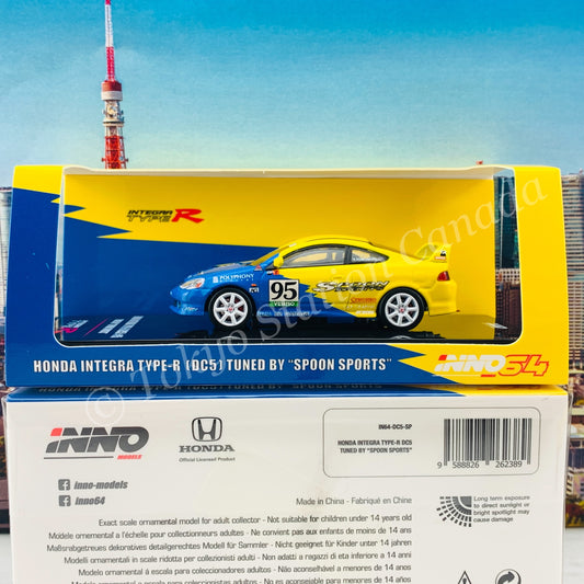 INNO64 1/64 HONDA INTEGRA Type-R DC5 Tuned By "SPOON SPORTS" IN64-DC5-SP