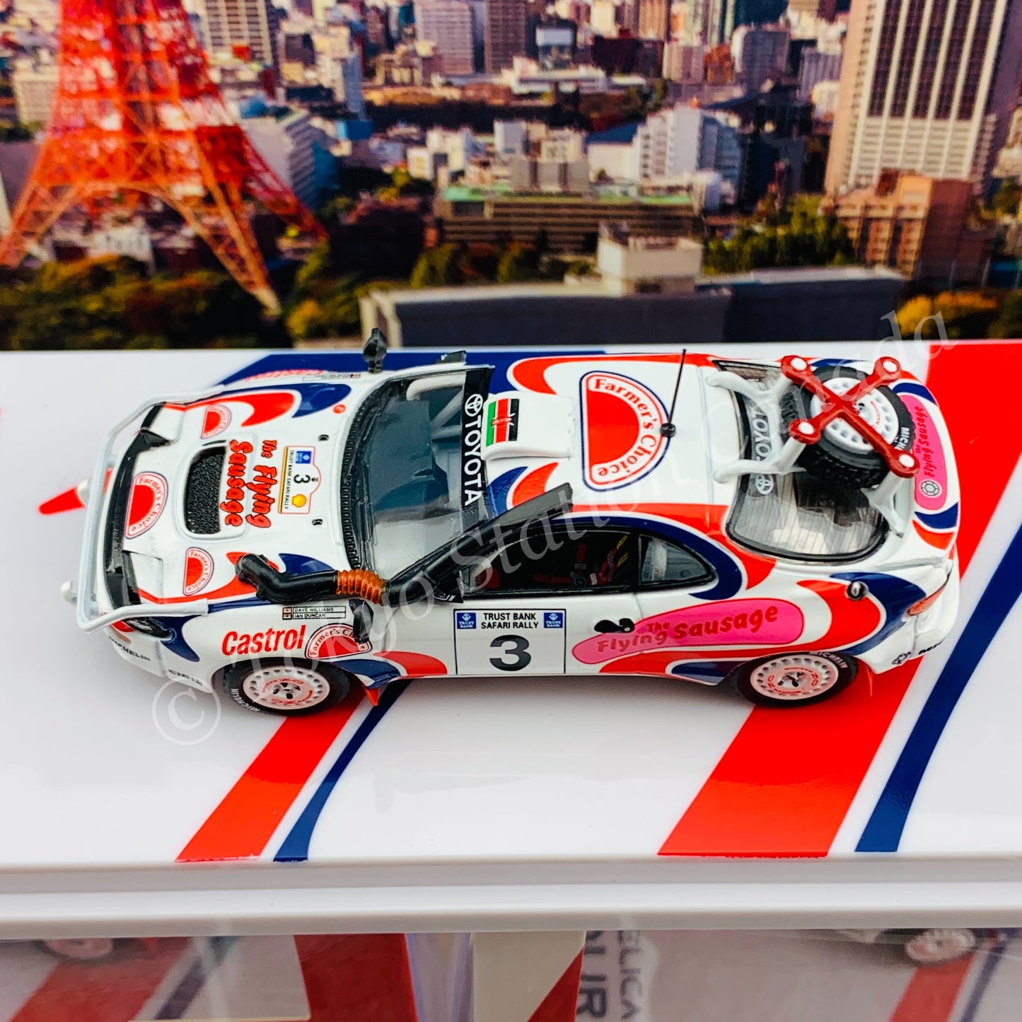 POPRACE 1/64 Toyota Celica GT-Four ST185 Safari Rally 1994 Winner #3 Ian Duncan/ David Williamson PR64-185-94WRC03