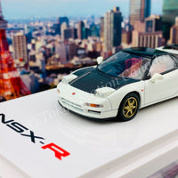 HOBBY JAPAN 1/64 Honda NSX (NA1) Type R Customized Version With Engine Display Model Championship White HJ642006RCW