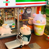 TINY 微影 Lulu Pig Complete Set of 12 plus a FREE 7-Eleven Shop Diorama