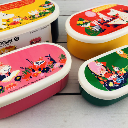 Moomin Lunch Box Set 4P by Small Planet Made in Japan MMLC3303