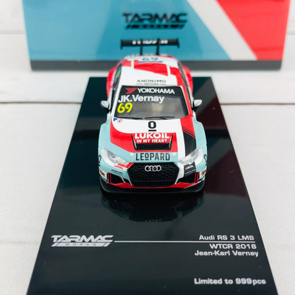 Tarmac Works 1/64 Audi RS3 LMS WTCR 2018 Jean-Karl Vernay Limited to 999pcs T64-013-18WTCR69