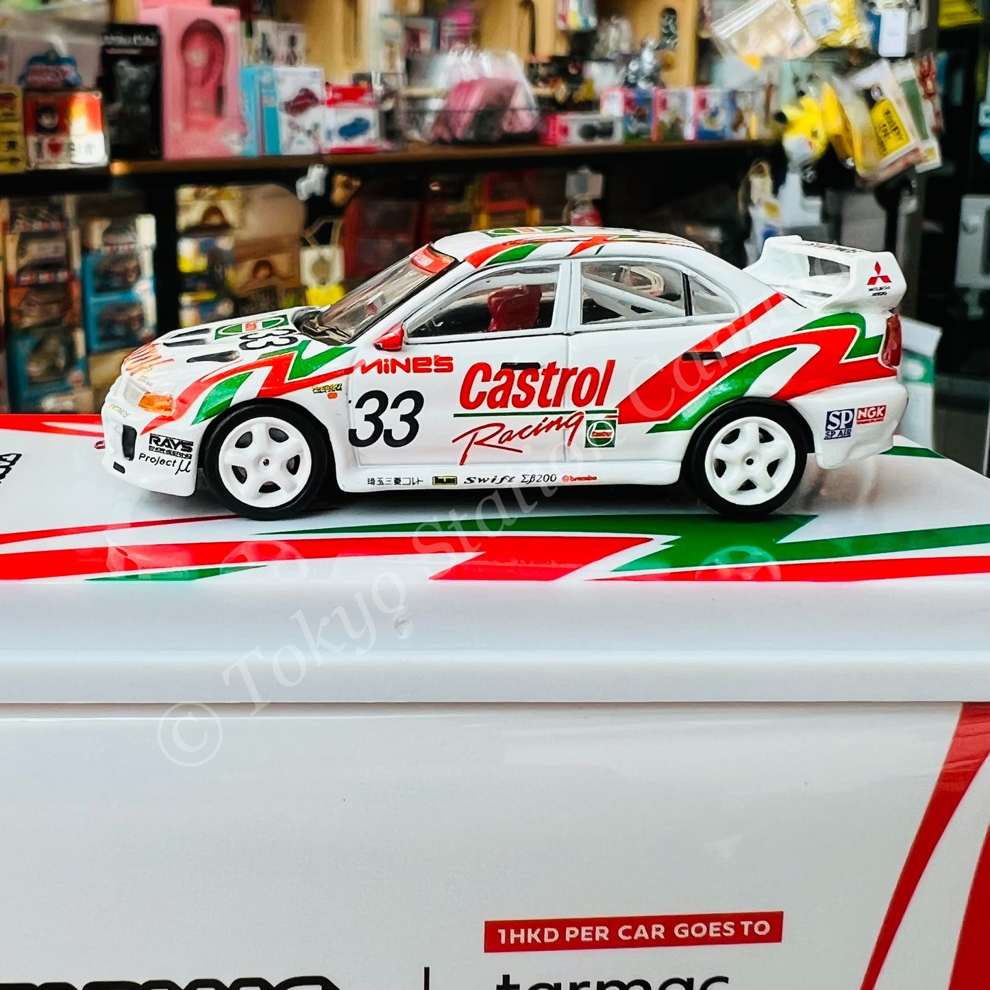 TARMAC WORKS 1/64 HOBBY64 Mitsubishi Lancer Evolution V Super N1 Endurance Series 1998 村松康生 / 三好正己 T64-012-98ST33