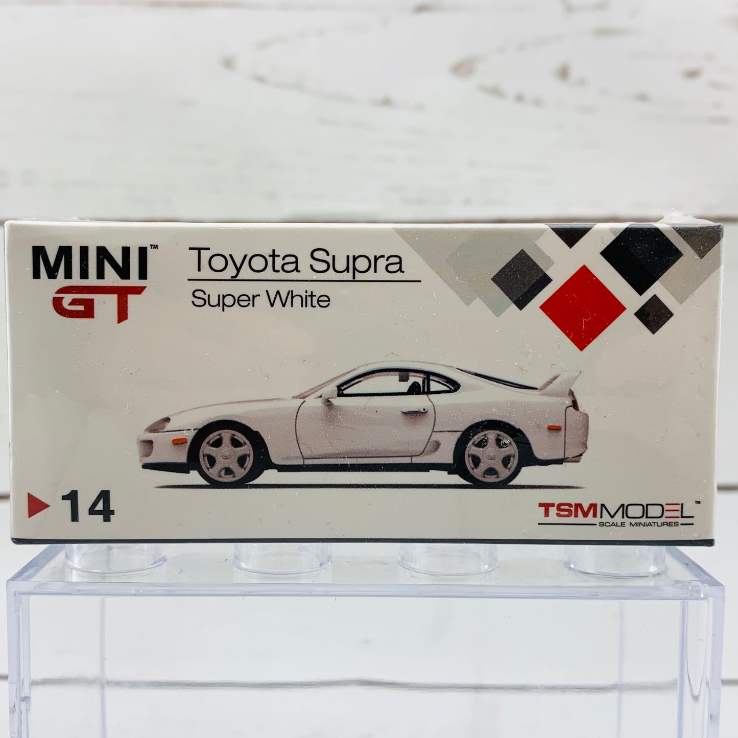MINI GT 1/64 Toyota Supra JZA80 Super White RHD MGT00014-R