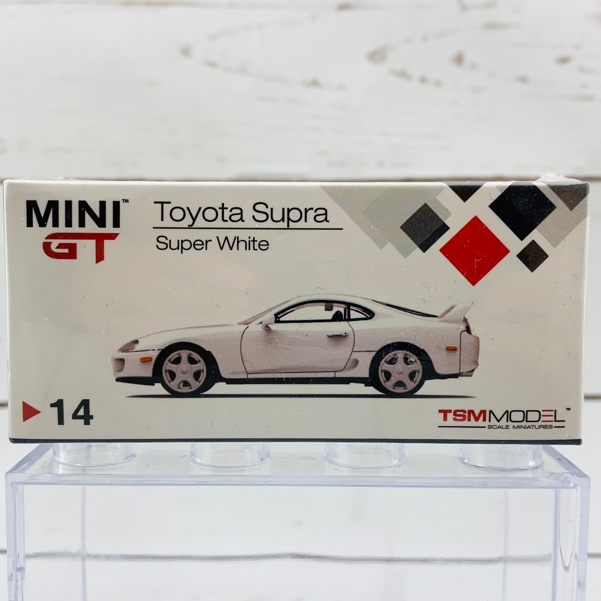 MINI GT 1/64 Toyota Supra JZA80 Super White RHD MGT00014-R
