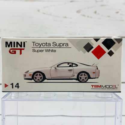 MINI GT 1/64 Toyota Supra JZA80 Super White RHD MGT00014-R