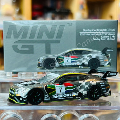 MINI GT 1/64 Bentley Continental GT3 #7 M-Sport 2020 Intercontinental GT Challenge Kyalami 9 Hrs RHD MGT00284-R