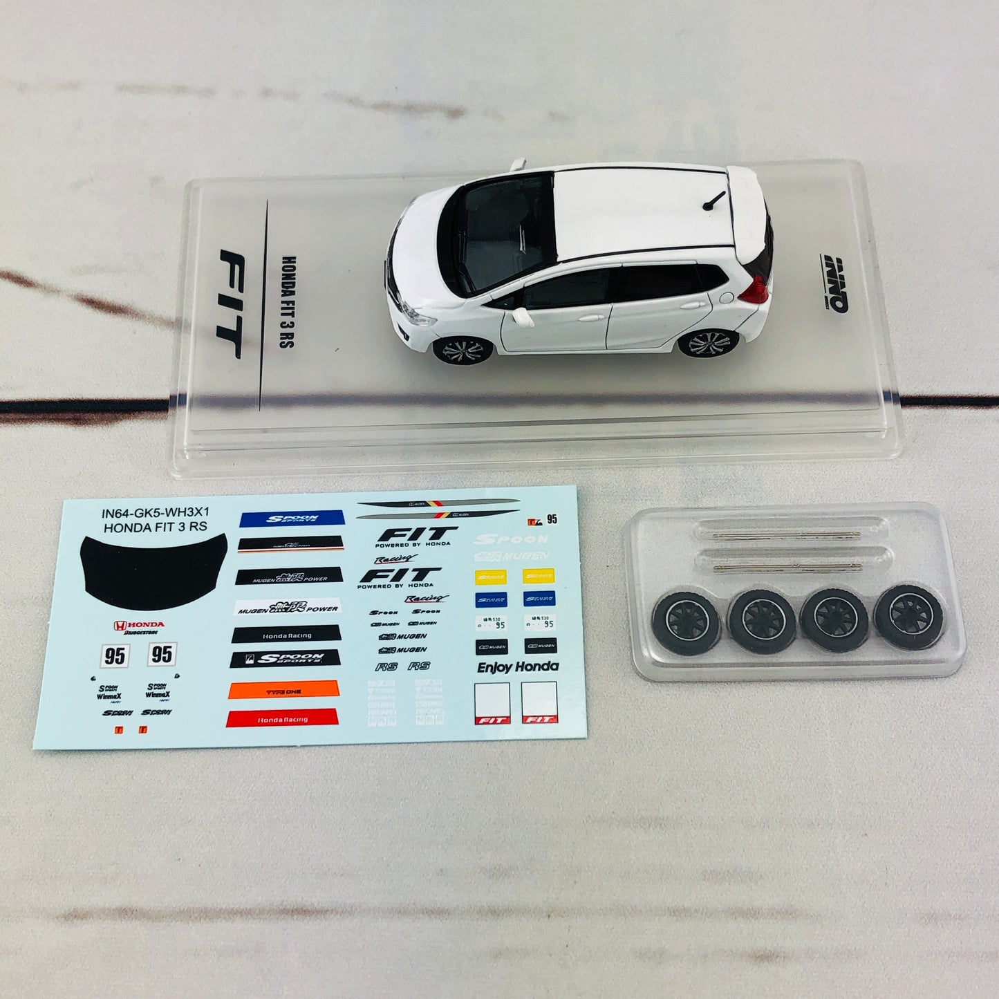 INNO64 1/64 Honda Fit 3 RS White IN64-GK5-WH3X1