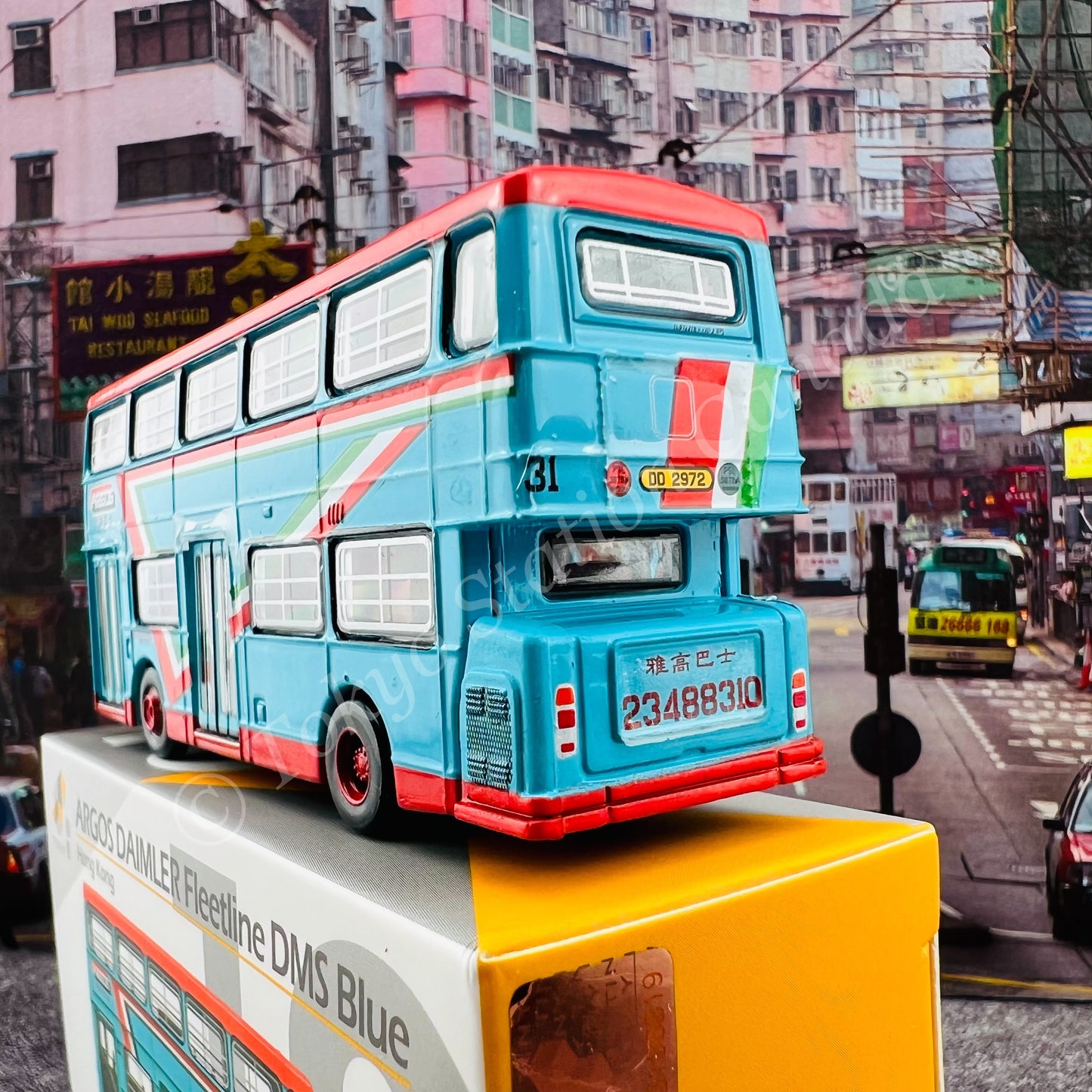 TINY 微影 18 ARGOS DAIMLER Fleetline DMS Blue (Scale 1/110) ATC64778