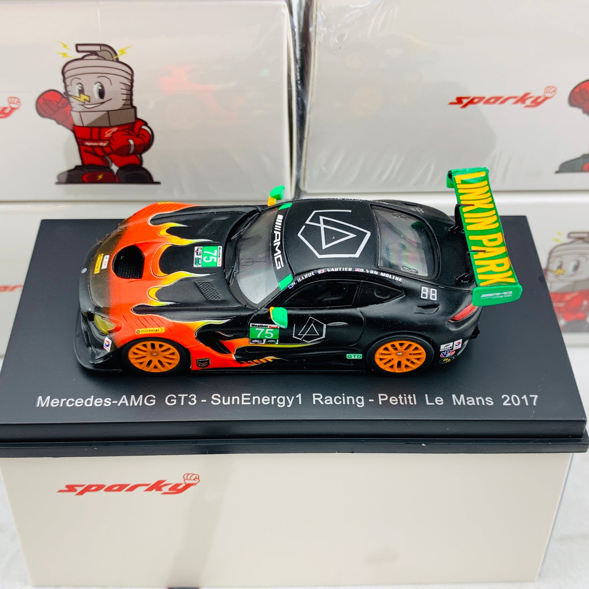 Sparky 1/64 Mercedes-AMG GT3 - SunEnergy1 Racing - Petitl Le Mans 2017 T. Vautier - K. Habul - D. von Moltke Y158