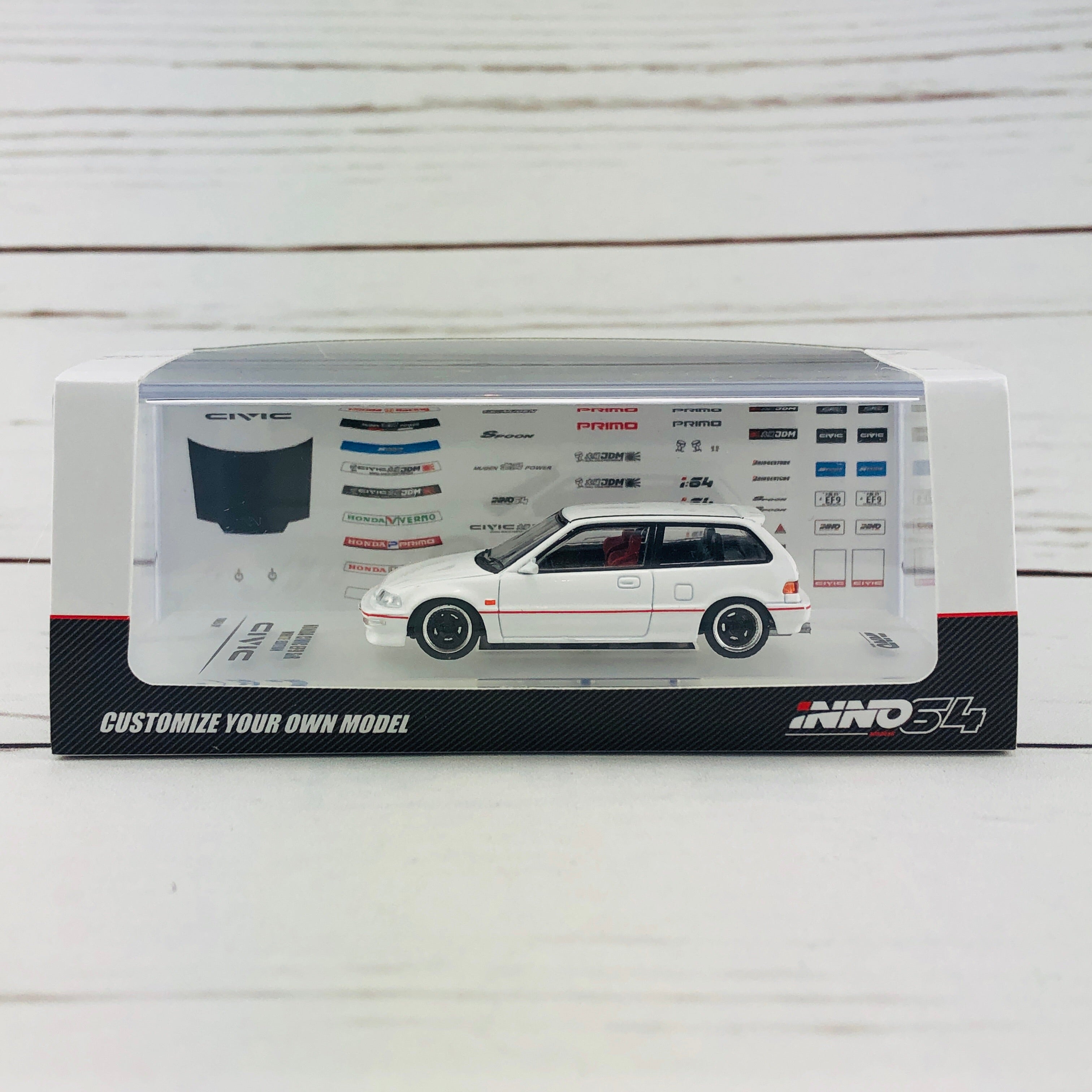 INNO64 Honda Civic EF9 SiR White Edition IN64-EF9-WHI – Tokyo Station