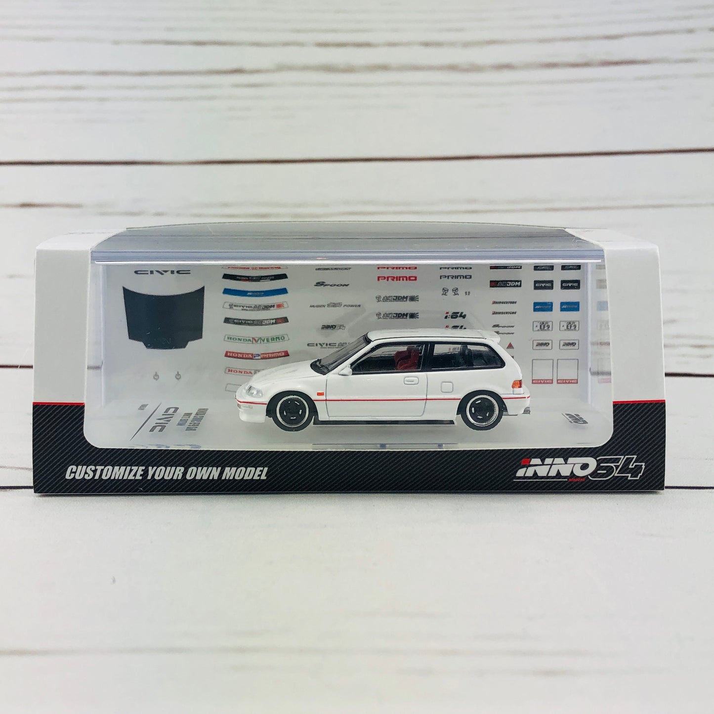 INNO64 Honda Civic EF9 SiR White Edition IN64-EF9-WHI