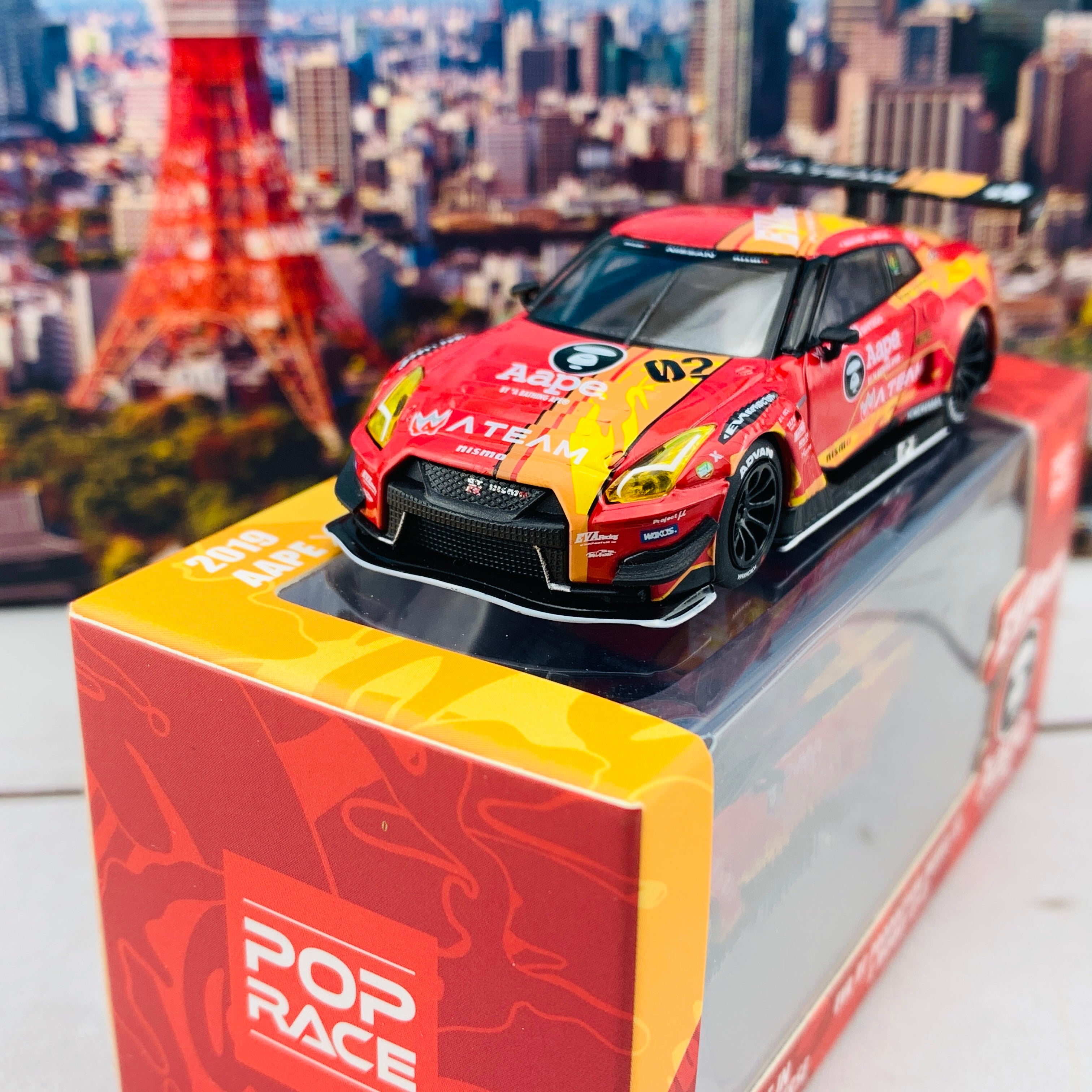 POP RACE x MINI GT 1/64 EVA RT Production Model-02 X Works GTR