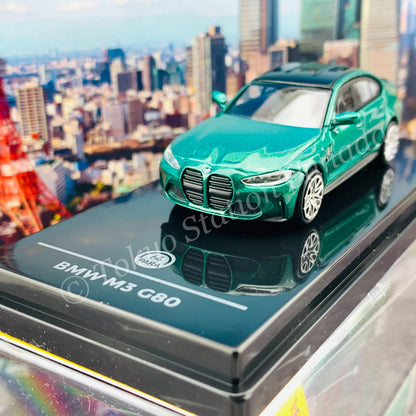 PARA64 1/64 BMW M3 G80 Isle of Man Green LHD PA-55201