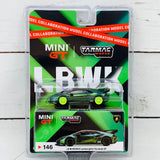 "CHASE CAR" Tarmac Works x Mini GT Collaboration Model 1/64 LB★WORKS Lamborghini Huracán GT Magic Green LHD Blister clamshell Packed MGT00146-C