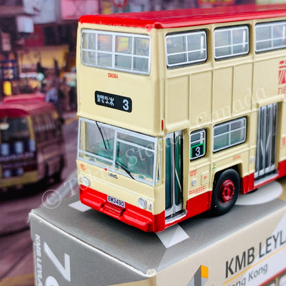TINY 微影 78 KMB LEYLAND Fleetline BACo 九巴利蘭珍寶（平頂寶) 頂紅腳紅 (Diamond Hill 3 鑽石山) KMB2020132