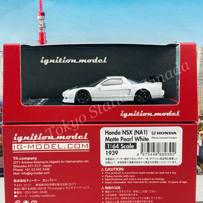Ignition Model 1/64 Honda NSX (NA1) Matte Pearl White IG1939