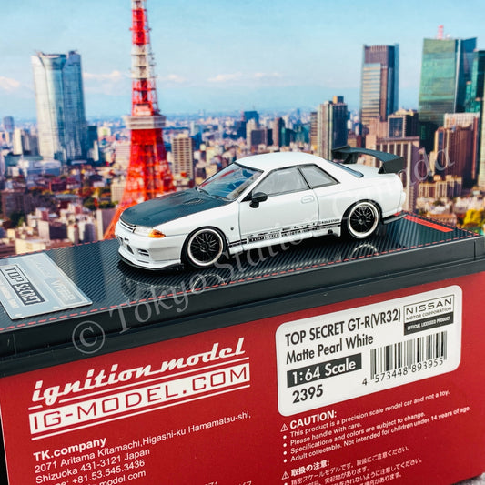 Ignition Model 1/64 TOP SECRET GT-R (VR32) Matte Pearl White IG2395