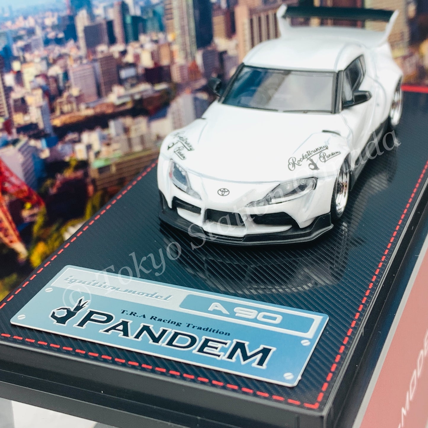Ignition Model 1/64 PANDEM Supra (A90) Pearl White IG2333