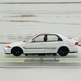 INNO64 HONDA CIVIC FERIO EG9 WHITE with Customizable Stickers and 1 set of wheel IN64-EG9-WHI