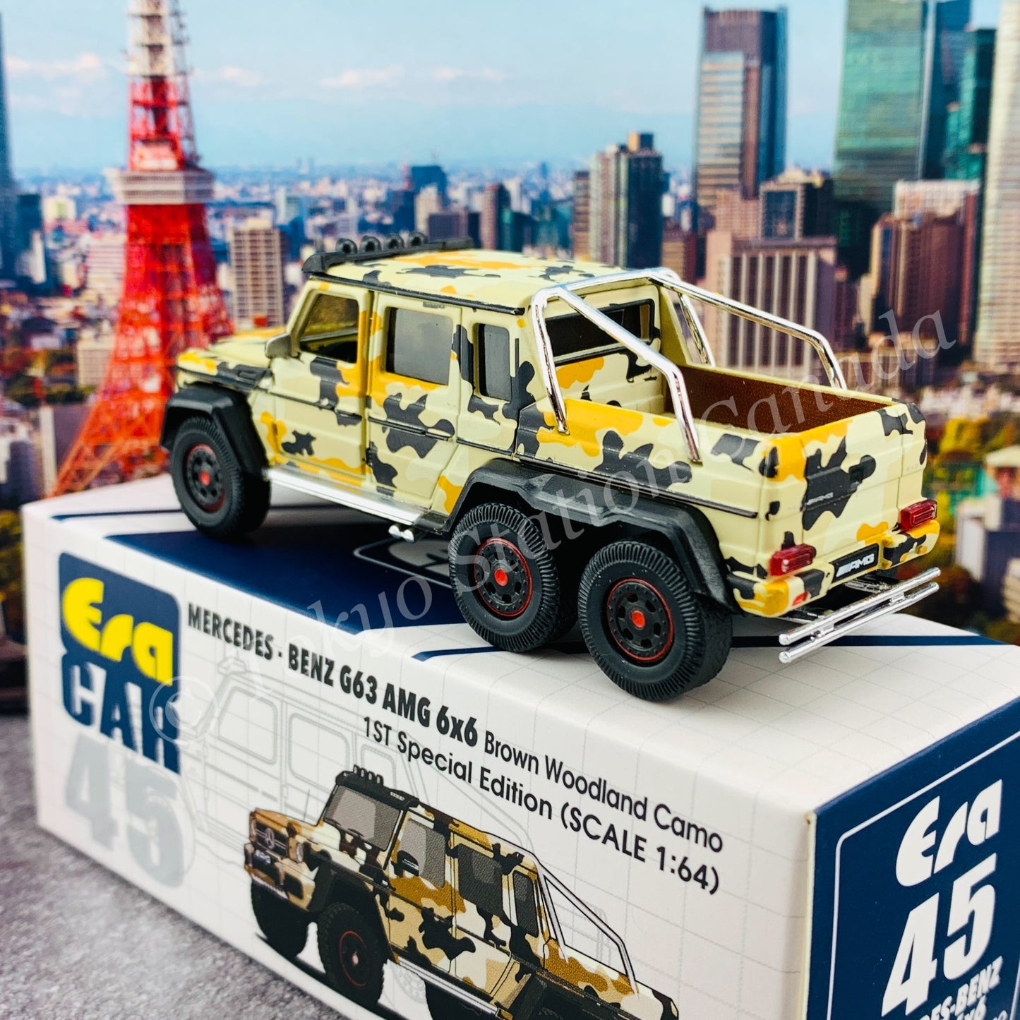 ERA CAR 45 1/64 Mercedes-Benz G63 AMG 6x6 Brown Woodland Camo (1st Special Edition) MB206X6RF45